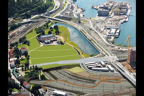 The Follo Line cut-off is one of the largest infrastructure projects underway in Norway. The new tunnel will be able to handle trains running at up to 250 km/h.